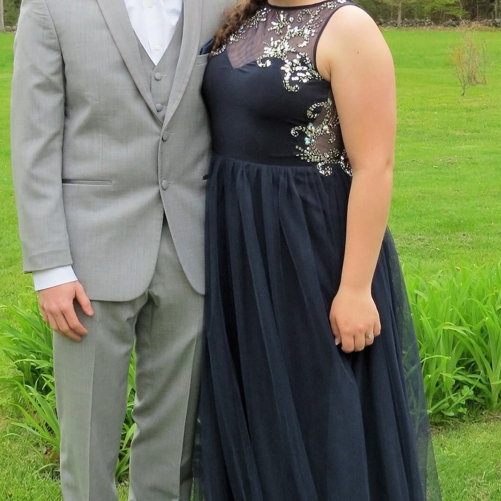Navy prom dress